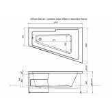 Акриловая ванна Aquanet Accord 150x100 R