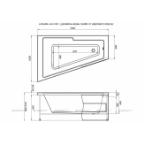Акриловая ванна Aquanet Accord 150x100 L