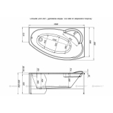 Акриловая ванна Aquanet Jersey 170x90 R