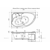 Акриловая ванна Aquanet Allento 170x100 L