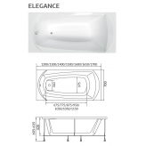 Акриловая ванна 1Marka ELEGANCE 165x70