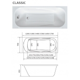 Акриловая ванна 1Marka CLASSIC 140x70