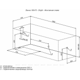  Акриловая ванна Aquanet Bright 180x70