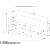 Акриловая ванна Aquanet Bright 180x80