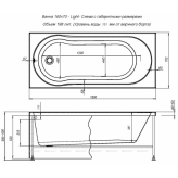 Акриловая ванна Aquanet Light 160x70