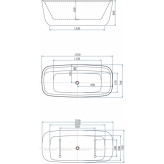 Акриловая ванна Aquanet Family Fine 170x78 95778 Matt Finish