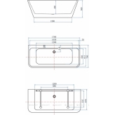 Акриловая ванна Aquanet Family Perfect 170x75 13775 Gloss Finish