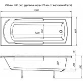 Акриловая ванна Aquanet Extra 170x70