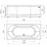 Акриловая ванна Радомир Вальс 180x80