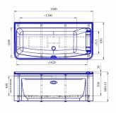Акриловая ванна Радомир Винченцо 180x85