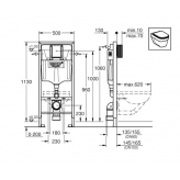 Инсталляция Grohe Rapid SL