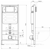 Инсталляция для подвесного унитаза Aquatek Standart 50 INS-0000012