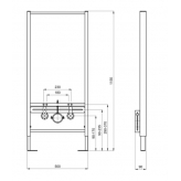 Инсталляция для биде Aquatek Standart 50 INSB-0000001