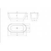 Акриловая ванна Aquatek Афина 170x78 AQ-144778BL